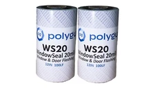 PolyGuard WindowSeal Window Flashing Tape, 12"x100', 20mil Thickness, 2 Pack