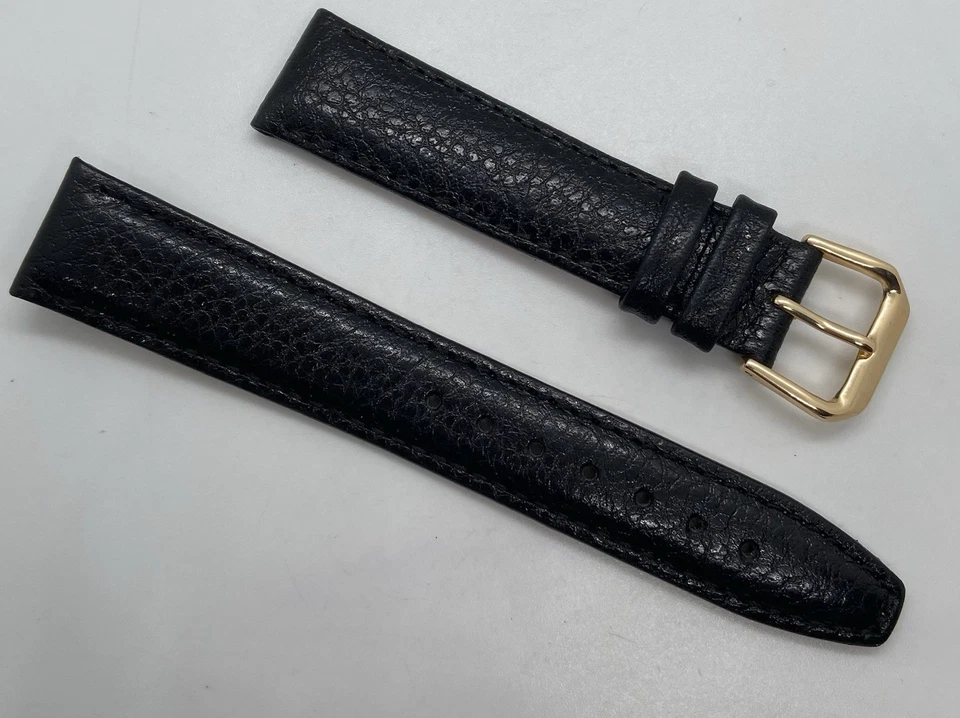 NEW Condor Watch Band BLACK Buffalo CALF Leather 18mm Lugs Spring Bars Included - Изображение 3 из 3