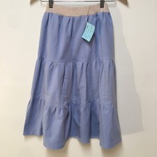 Skirt Flannel Girls M 8 Blue Ruffle Tier Maxi 100 Cotton Mom and Pop's Kids