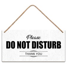 Please Do Not Disturb Thank You Wood Sign Decor Funny Rustic Wood Front Door ...