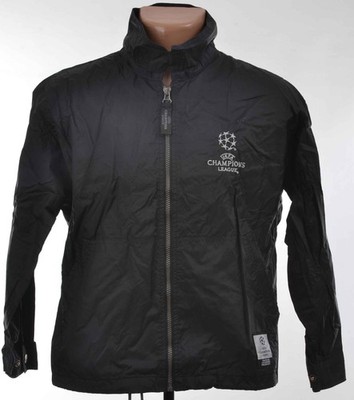 UEFA CHAMPIONS LEAGUE REGENJACKE 90ER JAHRE SCHWARZ NUTMEG GR. M DAMEN
