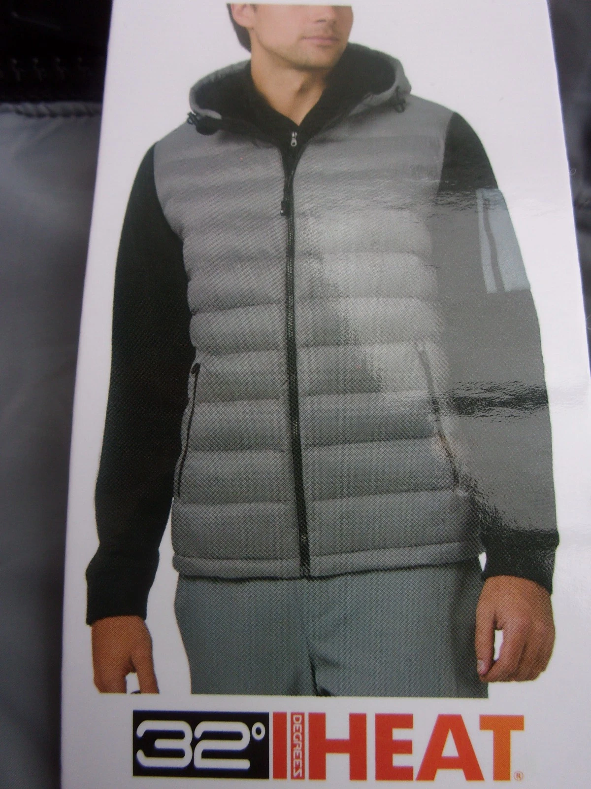 New Men's 32 Degrees Heat Grey Black Mixed Media Hooded Jacket Size: XL
Opens in a new window or tab