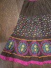 Childrens Place Brown Floral Sun Dress, Pink Accents, Size 10 — photo 3
