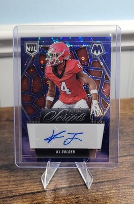 2025 Panini Mosaic - Future Scripts KJ Bolden #FSC-KBN No Huddle Blue Prizm (AU,