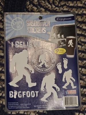 Enjoy It! Sasquatch Bigfoot Stickers Sheet I Believe Sticker/Decal Set Fantasy