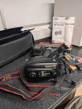 JVC GR-AX200 VHS-C Camcorder Fully Working Bundle Cables Charger Bag