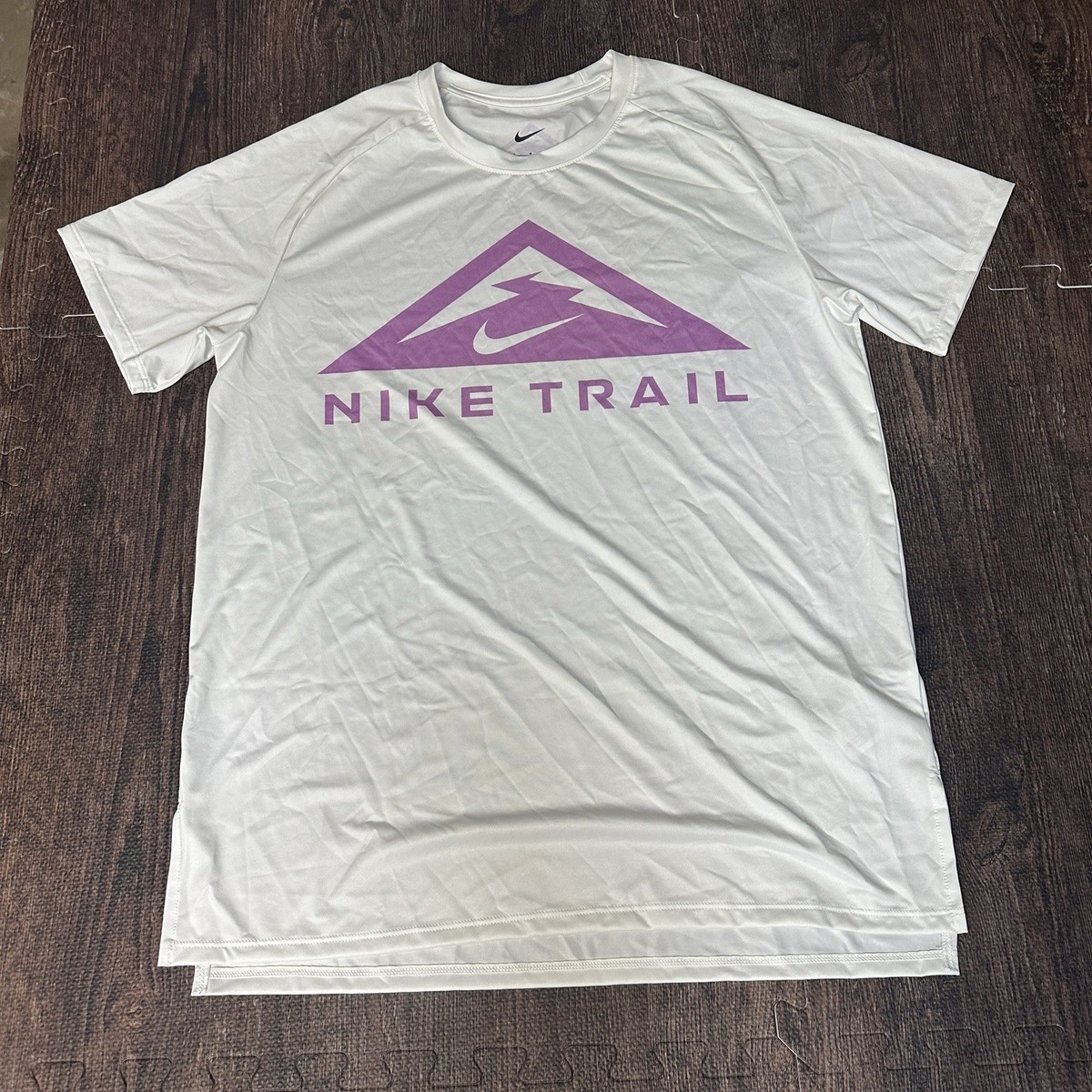 Nike Men's Pro Elite Trail Running Shirt Size Large White DX9143