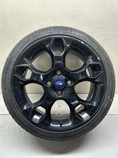 FORD FIESTA MK7 ZETEC S SNOWFLAKE ALLOY WHEEL IN BLACK 205/40R17 TYRE