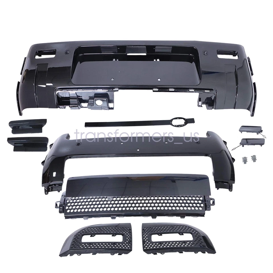 Kits de carrocería cubierta de parachoques negro brillante para Land Rover Defender 90 110 130 2020-2025 Foto 2 de 4