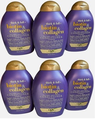 6 OGX Thick & Full Biotin and Collagen Conditioner 13 Fl Oz Sulfate-Free 6 Pack
