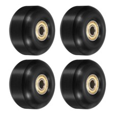 4pcs 52mm Skateboard Wheel with Bearings Street Wheels Cruiser 95A Black Golden