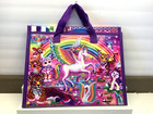LISA FRANK TRIFOLD PORTLOLIO & STICKER PAD ( used )  UNICORN  RAINBOW — photo 1