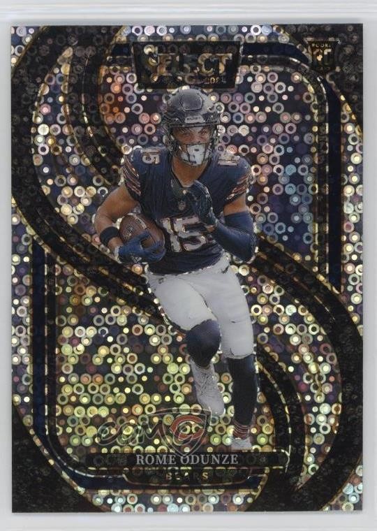 2024 Panini Select Premier Level Disco Prizm Rome Odunze #136 Rookie RC