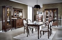 Esszimmer Set Garnitur Tisch Kommode Spiegel Vitrine Schrank 9Tlg.