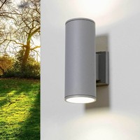Wandlampe AußEn Aluminium Up Down Ø 9 Cm E27 IP44 Garten Modern AußEnlampe Wand