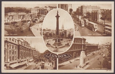 LONDON: LANDMARKS Lansdowne Production Co. LP 408 Fotodruck Postkarte um 1950