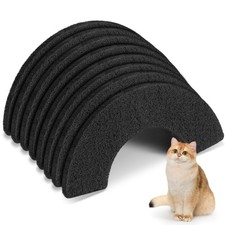 8 Pack Thickened 0.45  Carbon Filters Compatible with Litter Robot 4, Black