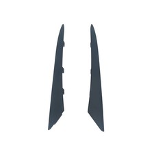 2X Black Front Headlight Eyelid Molding Trim Strip Fit For 2022-2023 Honda Civic