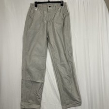 Vintage Lee Elastic Waistband Oversized Pockets Tan Pants Sz 12-see Measurements