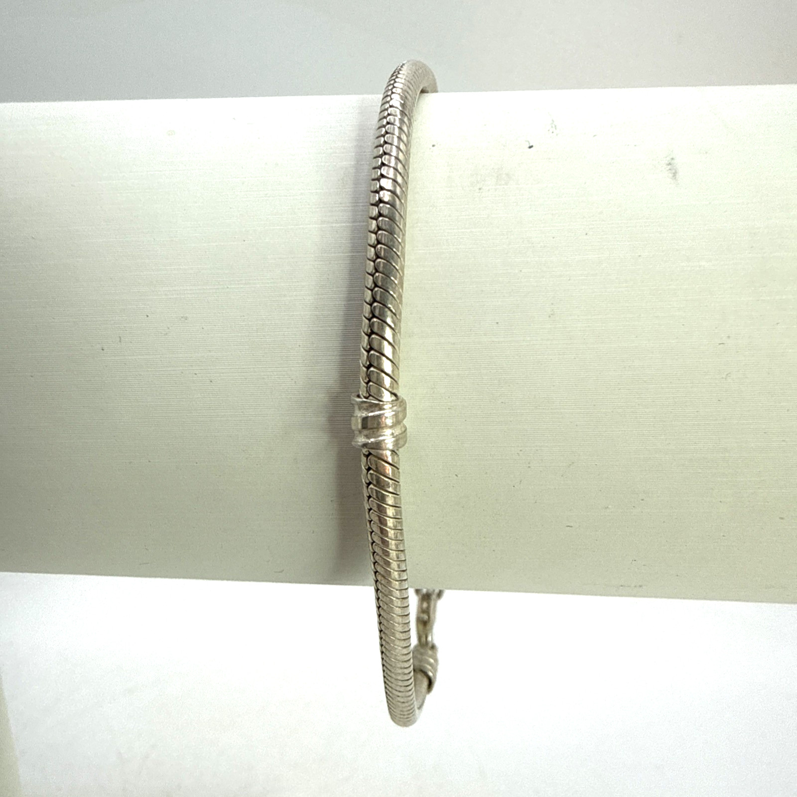 Solid .925 Sterling Silver 8" Authentic Pandora s… - image 1