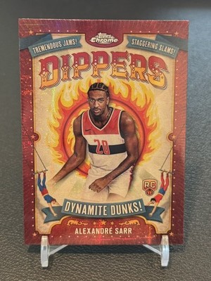 Alexandre Sarr 2024-25 Topps Chrome Dippers Dynamite Dunks! SP RC #D-22 