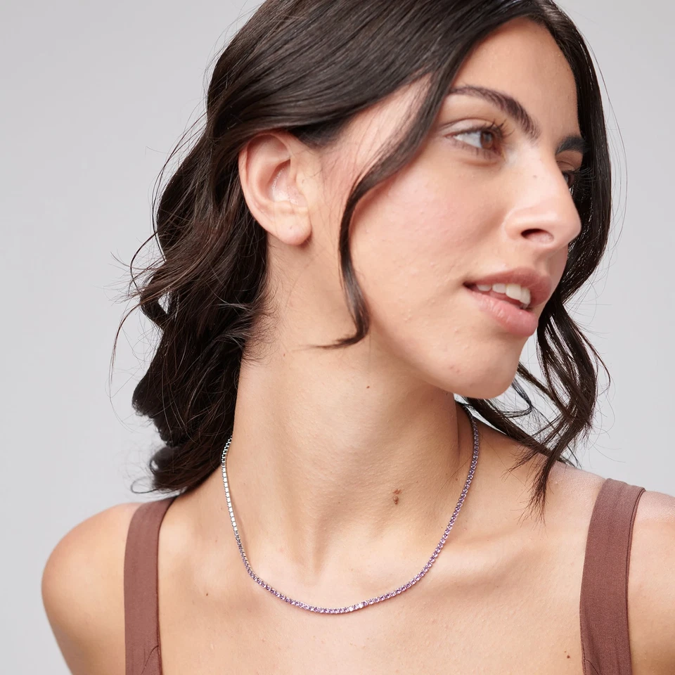 BROSWAY DESIDERI COLLANA TENNIS IN ACCIAIO DA DONNA CON ZIRCONI BEIN024 (4818) - Immagine 2 di 4