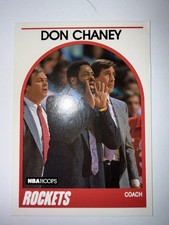 1989 NBA Hoops Don Chaney Rockets Coach Card #123 Near Mint