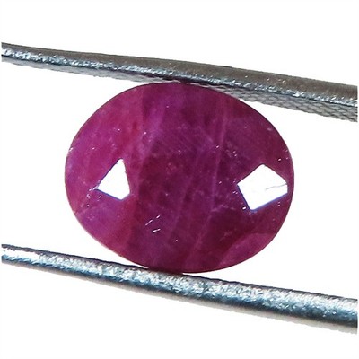 3.25 Cts Unbehandelt Rot Rubin Precious Oval Schliff, Edelstein 8x9x3 MM LK340