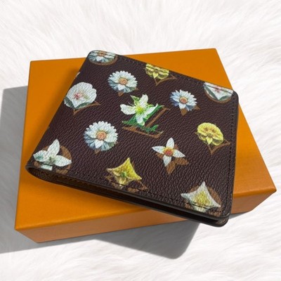 Louis Vuitton Monogram Slender Wallet Leather Brown LMTD Avail