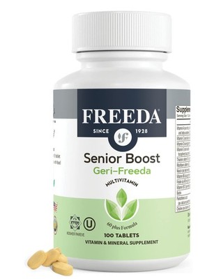 Freeda Senior Multivitamin - Kosher Vitamins for Men  Women 60 and Over - One...