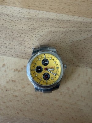 Vintage Casio edifice (yellow Face) (no Band)