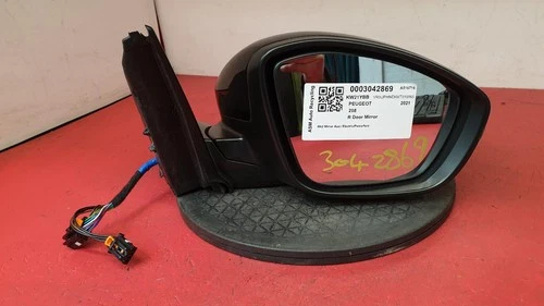 PEUGEOT 208 POWERFOLD MIRROR DRIVERS SIDE OFFSIDE RH WING 2021 5 DOOR HATCH