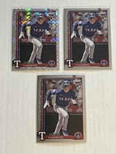 2025 Topps Chrome Dustin Harris RC Lot x1 X Fractor x2 Base Rangers