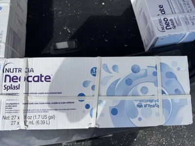 Neocate Splash Unflavored 237mL Lot of 27 Cartons Nutricia Formula Exp 2026+
