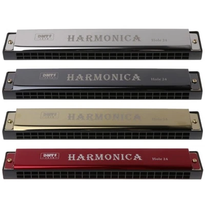 Professional 24 Hole Harmonica Mouth Metal Organ for Beginners - Image 1 of 4