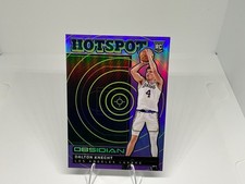 Dalton Knecht 2024-25 Panini Obsidian Hotspot Purple Flood RC /75 Lakers
