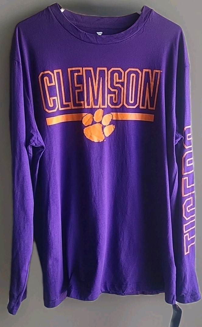 University Of Clemson Tigers Mens Long Sleeve Shirt Size XL New With Tags