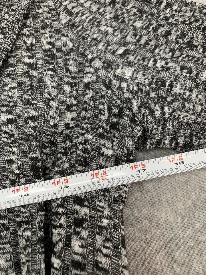 Robbie Bee Dress Womens Petite XL Black Gray Cowl Neck Belted Fit and Flare - Image 4 of 4