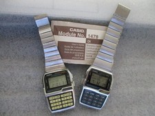 VTG CASIO CALCULATOR DATA BANK WATCH SET 2 DBC150/300 1477/1478 MANUAL-NEW BATT