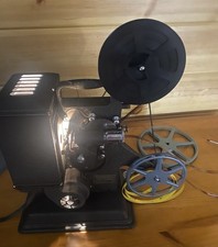 Vintage Keystone 8mm Movie Projector Model M-8 with Original Case and Reel Works
