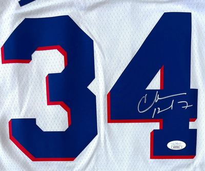Gerry Beckley's America サイン入り CHARLES BARKLEY SIGNED PHILADELPHIA 76ERS BASKETBALL JERSEY TEAM
