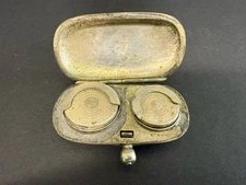 Antique Albo Silver Sovereign Double Coin Holder