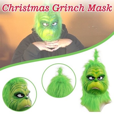 Der Grinch Latex Maske Erwachsene Kostüm Cosplay Weihnachten Kostüm Outfits
