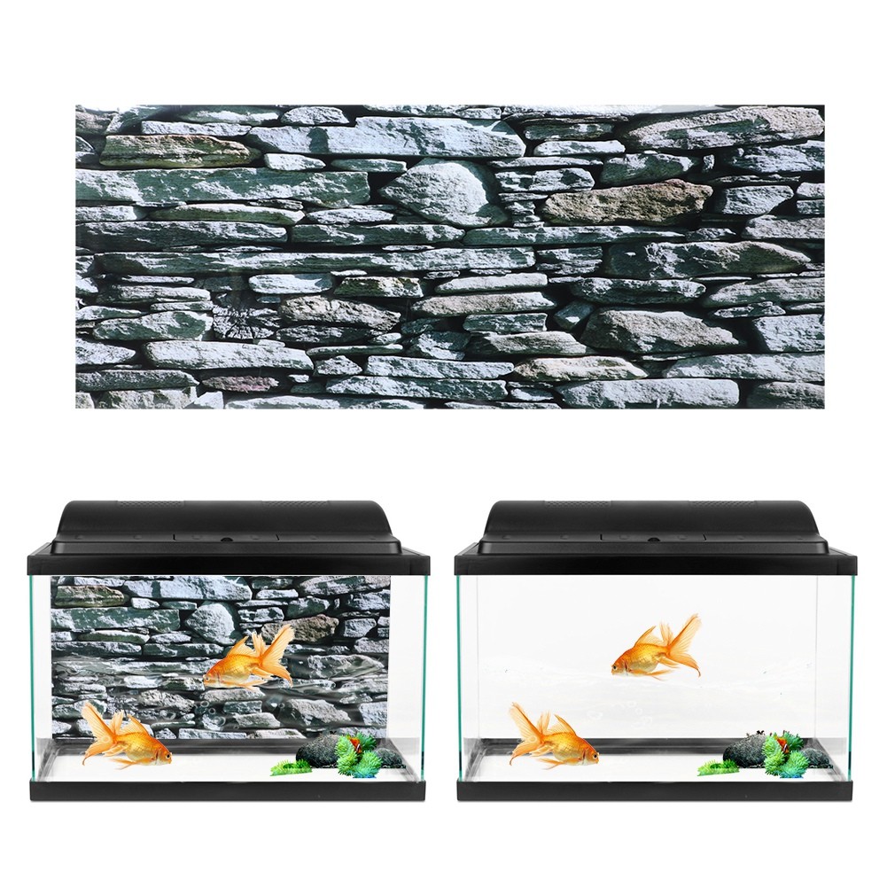 (122*50cm)Background Poster Decorative Stonewalling Paintings PVC Sticker ▪