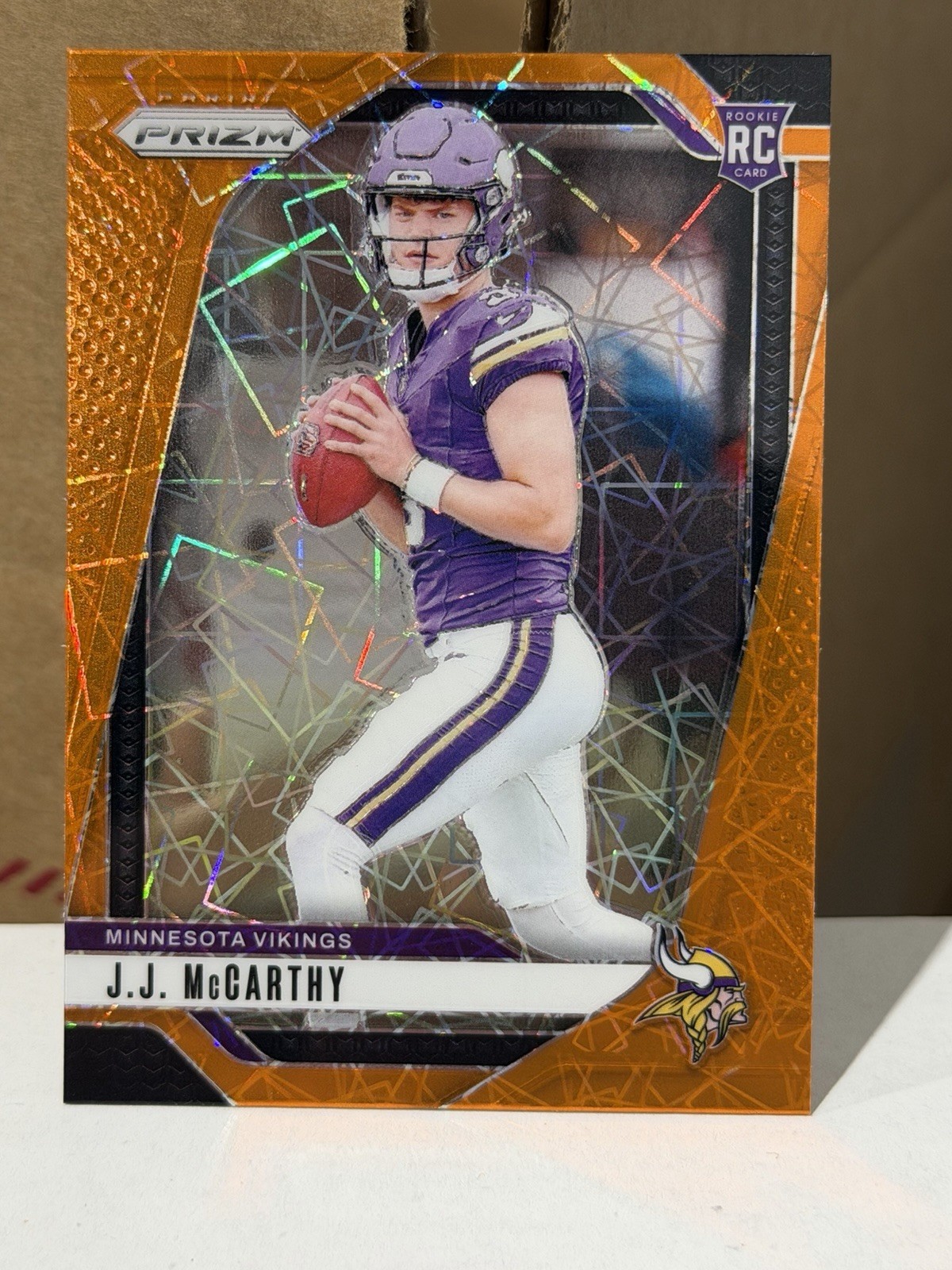 2024 Panini Prizm - Rookies J.J. McCarthy #400 Lazer Prizm (RC)