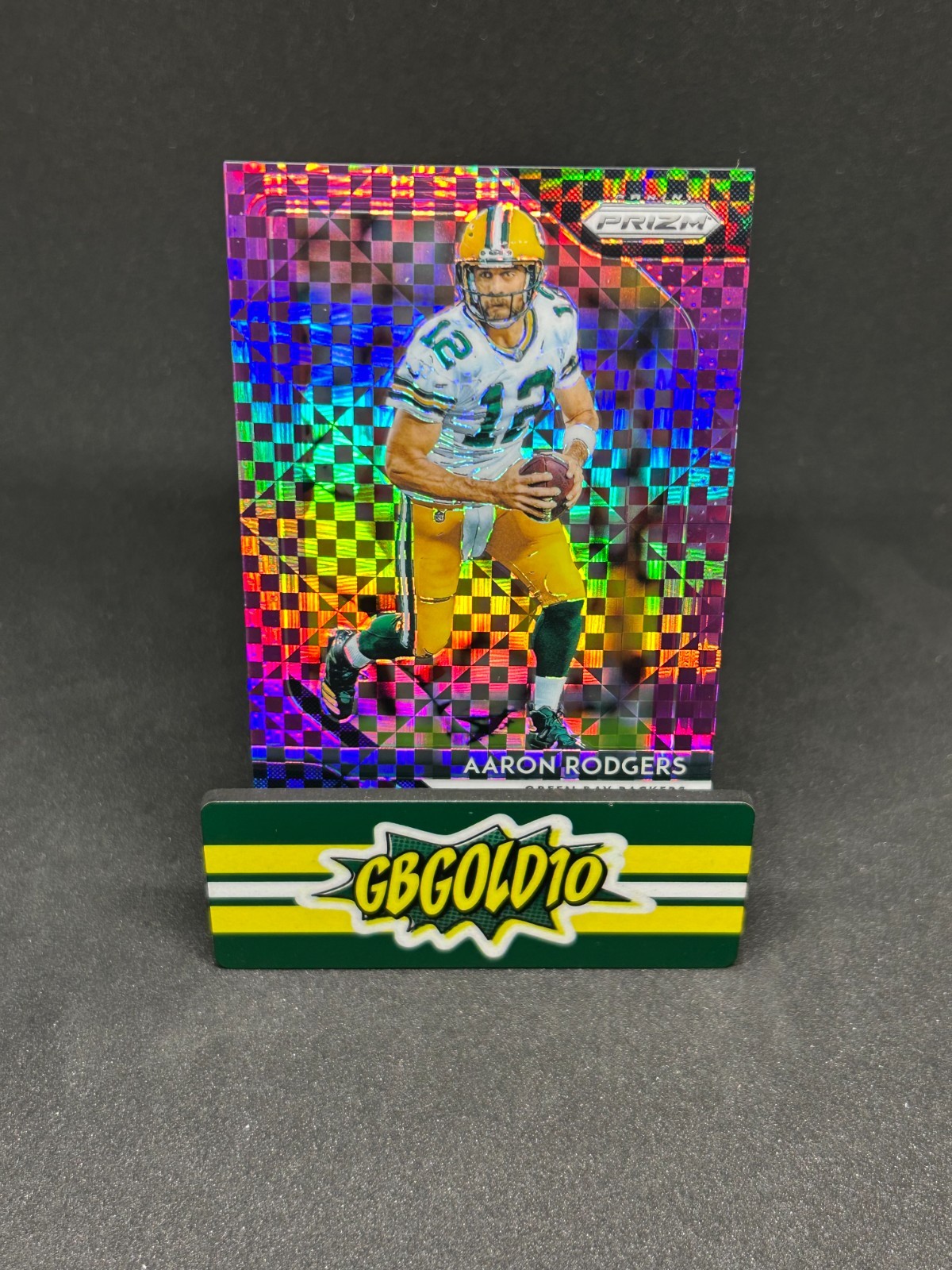 2018 Panini Prizm - Aaron Rodgers #127 Purple Power Prizm /49