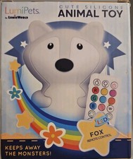 LumiPets FOX LED Night Light Color Changing Rechargeable Remote Control Kids