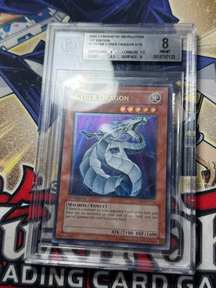 Yugioh BGS 8 Cyber Dragon CRV-EN015 1st Edition Ultimate Rare - Image 2 of 4