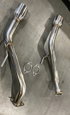 Stainless Axle Back Muffler Exhaust Fit 14-up Infiniti Q50 Double Wall Dual Tips Stainless Axle Back Muffler Exhaust Fit 14-up Infiniti Q50 Double Wall Dual Tips