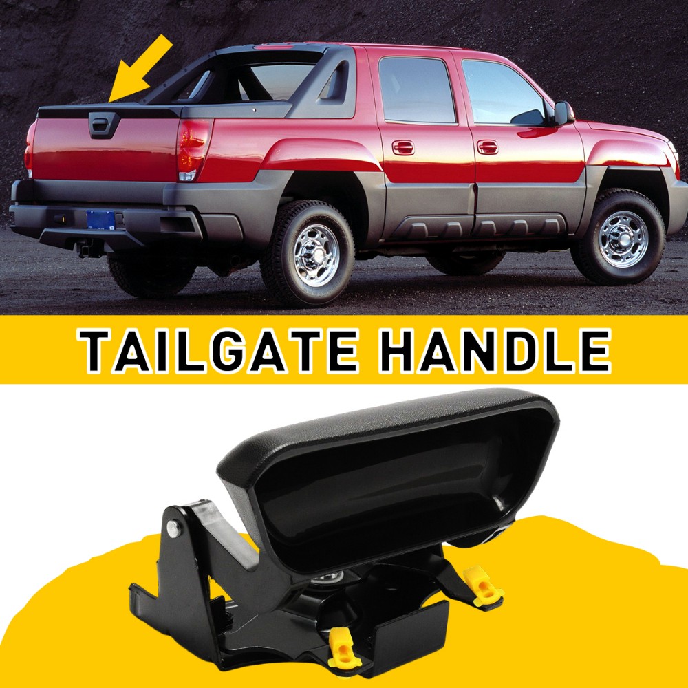 Tailgate Tail Gate Handle Black Rear for 02-06 Chevy Avalanche